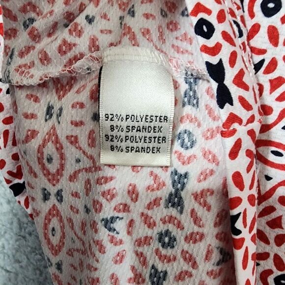 Sport Haley Women's XL Golf Tennis Shirt Top Short Sleeve V-Neck Ruffles Red - Picture 7 of 7